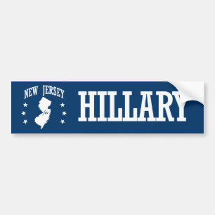 NEW JERSEY FOR HILLARY BUMPER STICKER
