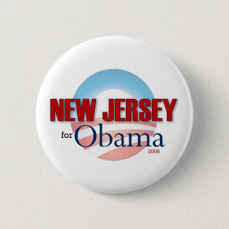NEW JERSEY for Obama 6 Cm Round Badge
