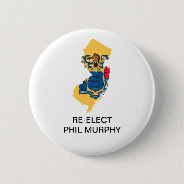 NEW JERSEY FOR PHIL MURPHY GOVERMOR Button (Front)
