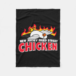 New Jersey Fried Street Chicken Funny Food  Fleece Blanket