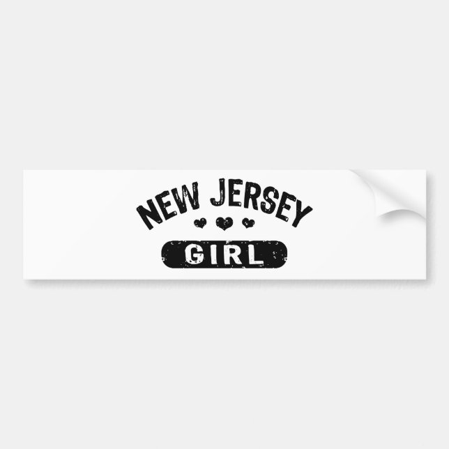 New Jersey Girl Bumper Sticker (Front)