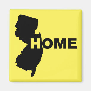 New Jersey Home Away From State Fridge Magnet