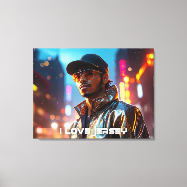 NEW JERSEY - I LOVE JERSEY CANVAS PRINT (Front)