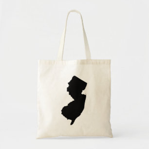 New Jersey in Black and White Tote Bag