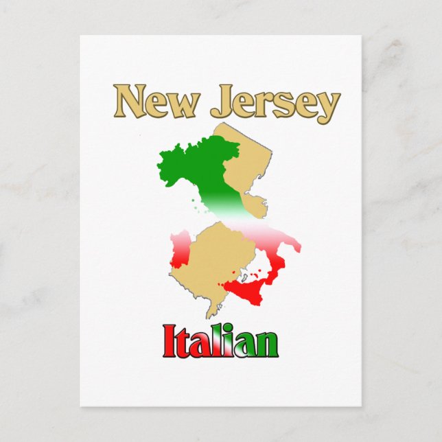 New Jersey Italian Postcard (Front)