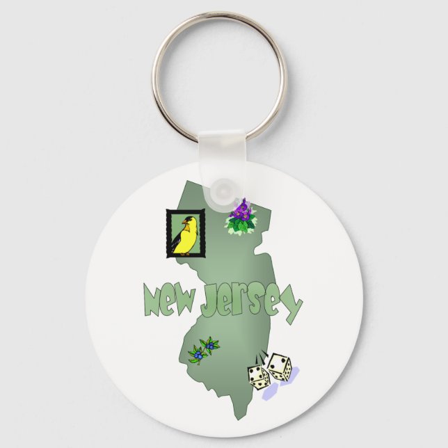 New Jersey  Keychain (Front)