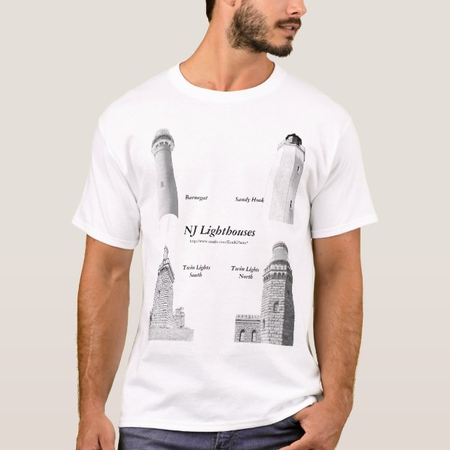 New Jersey Lighthouses Men's Shirt (Front)