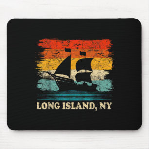 New Jersey Long Island Sailing Vintage Sailboat Mouse Pad