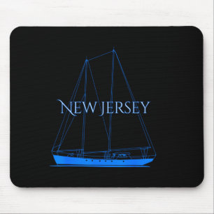 New Jersey Nautical Sailing Boating Mouse Pad