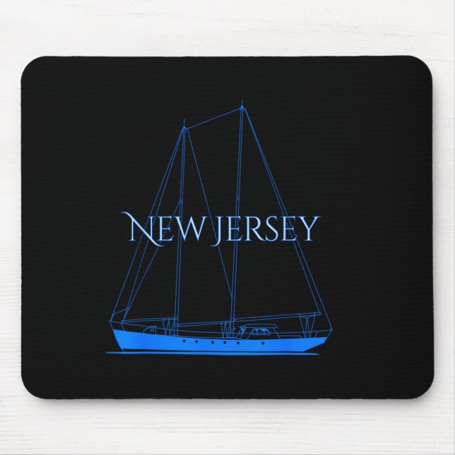 New Jersey Nautical Sailing Boating Mouse Pad (Front)