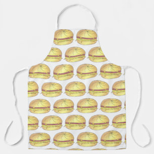 New Jersey NJ Pork Roll Ham Egg Breakfast Sandwich Apron