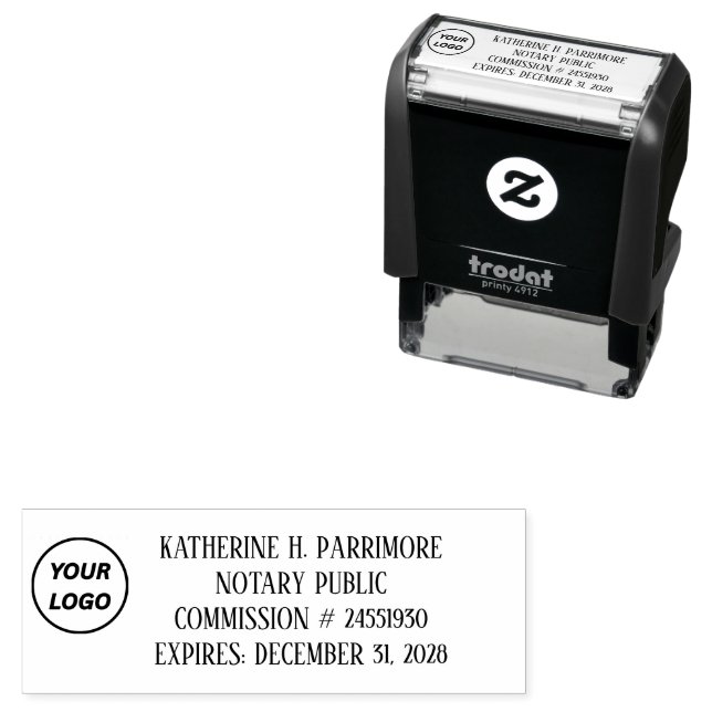 New Jersey Notary Public Self Inking Rubber Stamp (In Situ)