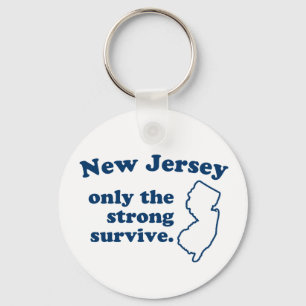 New Jersey Only The Strong Survive Key Ring