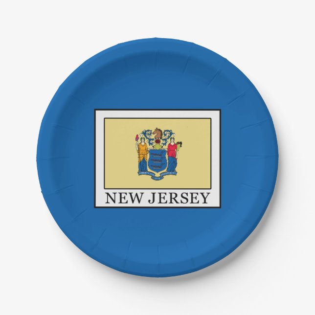 New Jersey Paper Plate (Front)