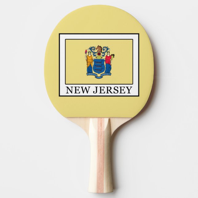 New Jersey Ping Pong Paddle (Front)
