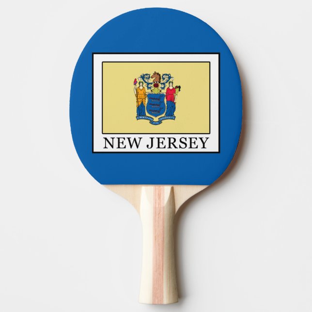 New Jersey Ping Pong Paddle (Front)