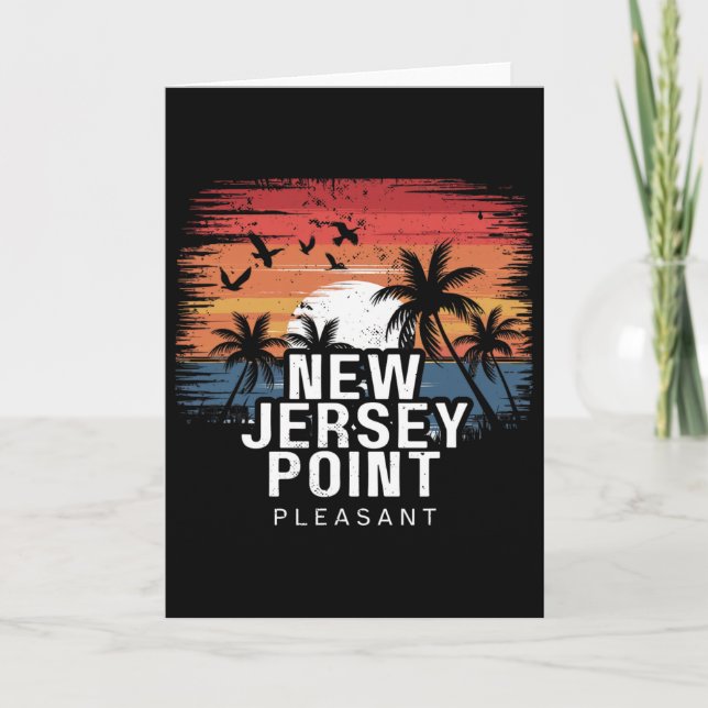 New Jersey Point Pleasant Surfing Surfer  Card (Front)