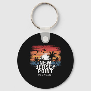 New Jersey Point Pleasant Surfing Surfer Key Ring