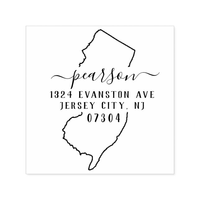 New Jersey Return Address Stamp Self-Inking (Design)