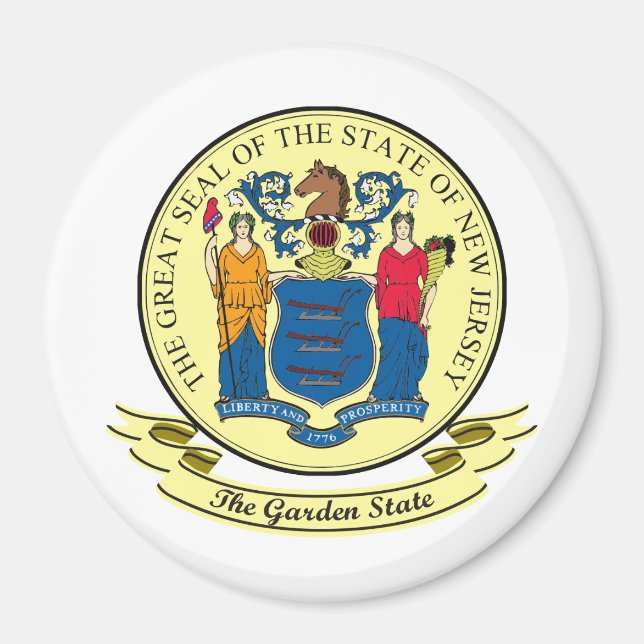 New Jersey Seal Magnet (Front)