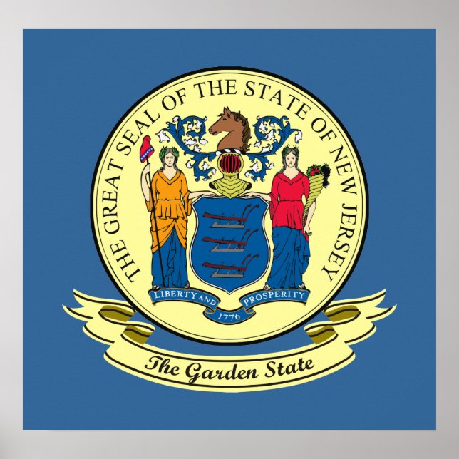 New Jersey Seal Poster (Front)
