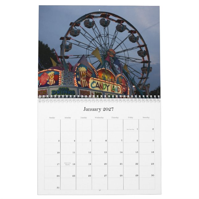 New Jersey Shore 2011 Calendar (Jan 2027)