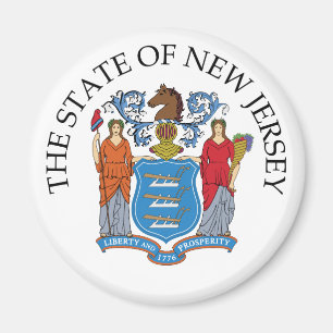 New Jersey sign Magnet