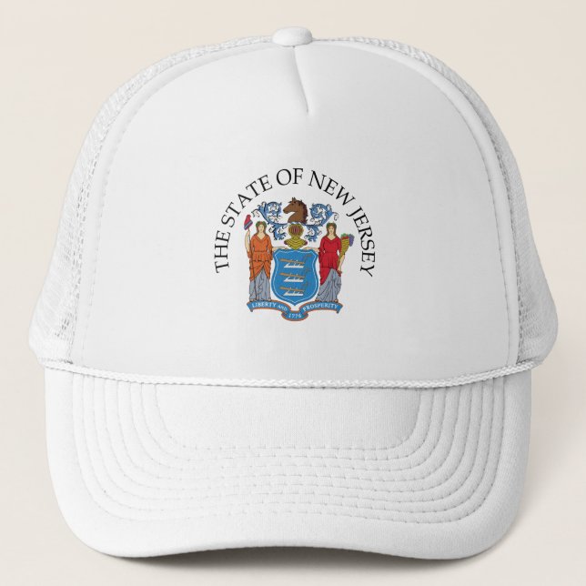 New Jersey sign Trucker Hat (Front)