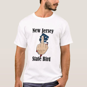 New Jersey state bird t-shirt middle finger