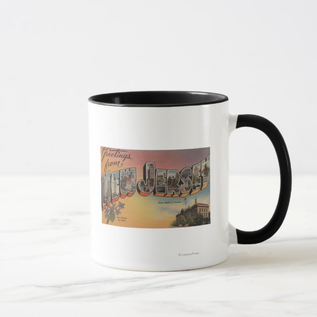 New Jersey (State Capital/Flower) Mug (Right)
