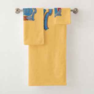 New Jersey State Flag Bath Towel Set
