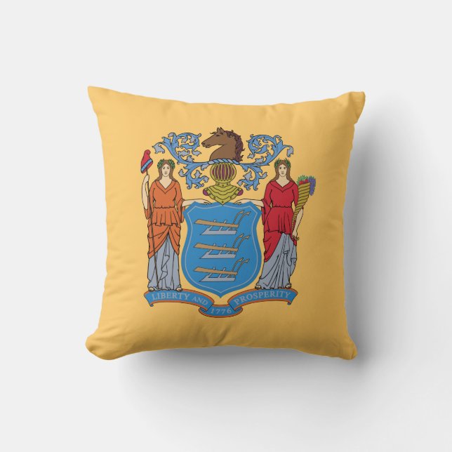 New Jersey State Flag Cushion (Front)