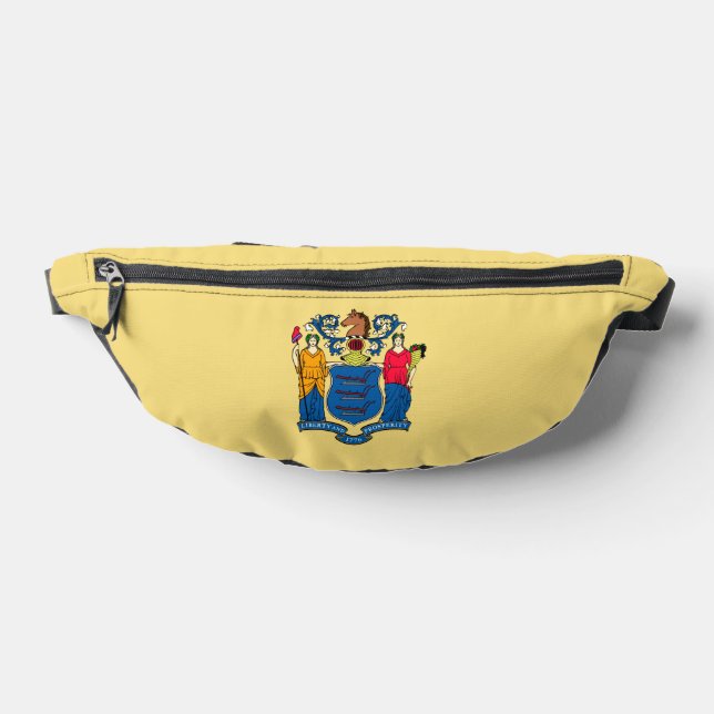 New Jersey State Flag Design Bum Bags (Lay Down)