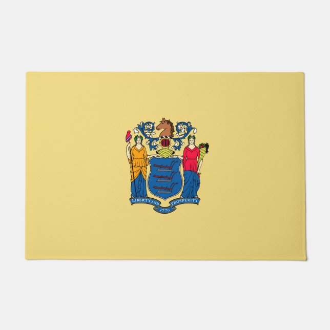 New Jersey State Flag Design Doormat (Front)