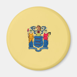 New Jersey State Flag Design Magnet