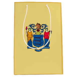 New Jersey State Flag Design Medium Gift Bag