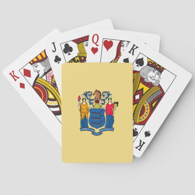 New Jersey State Flag Design Playing Cards (Back)
