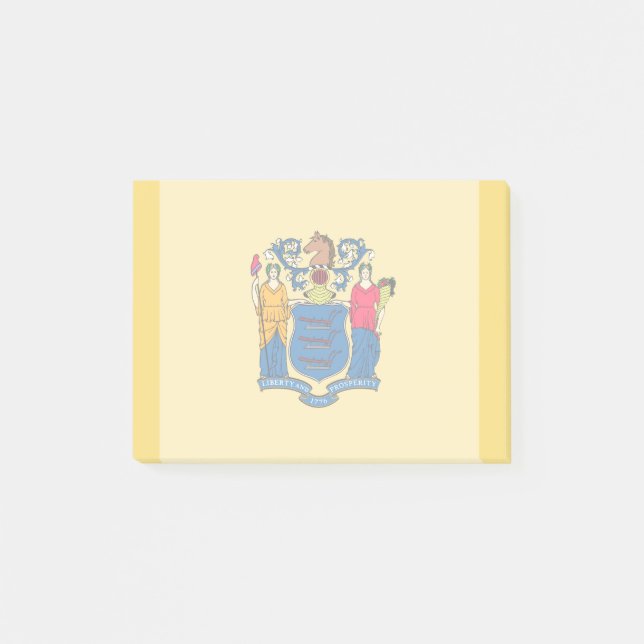 New Jersey State Flag Design Post-it Notes (Front)