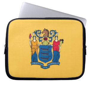 New Jersey State Flag Laptop Sleeve