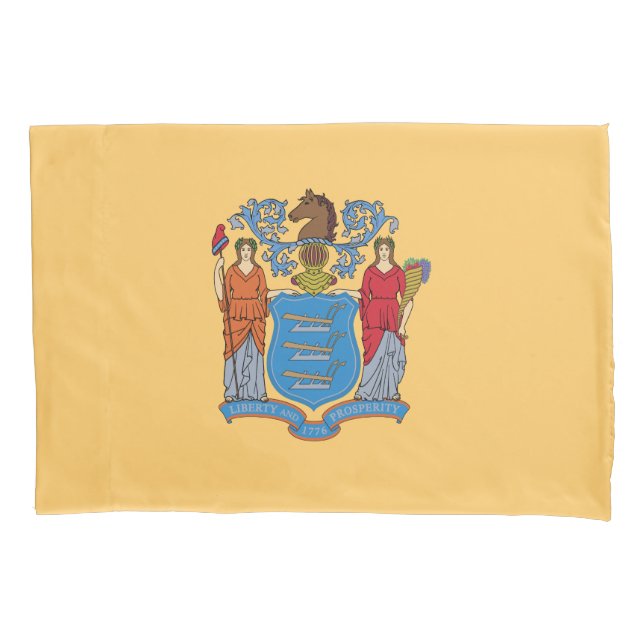 New Jersey State Flag Pillowcase (Front)