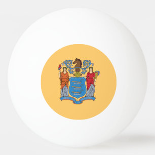 New Jersey State Flag Ping Pong Ball