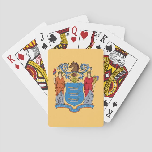 New Jersey State Flag Playing Cards (Back)