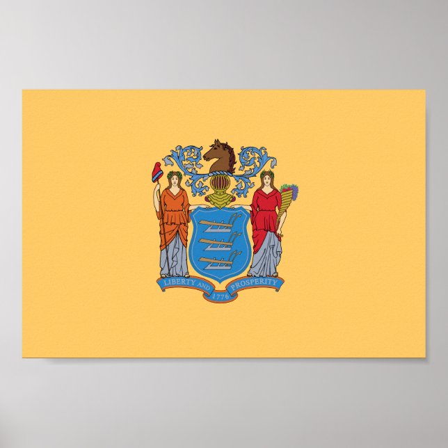 New Jersey State Flag Poster (Front)
