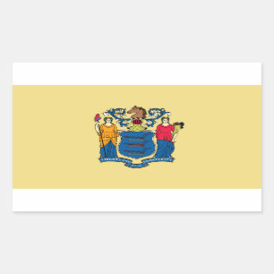 New Jersey state flag Rectangular Sticker