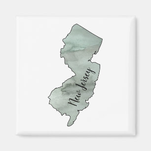 New Jersey State Illustration Magnet