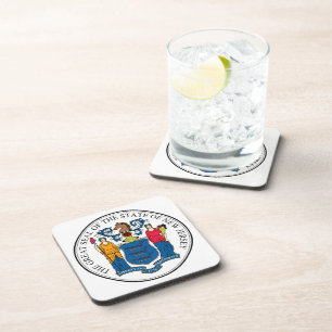 New Jersey State Seal - Coaster