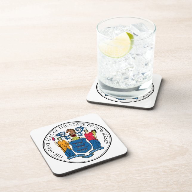New Jersey State Seal - Coaster (Right Side)