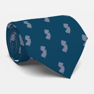 New Jersey State Tie Blue on Blue