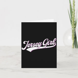 New Jersey State Usa Jersey Girl For Girls, Women Card