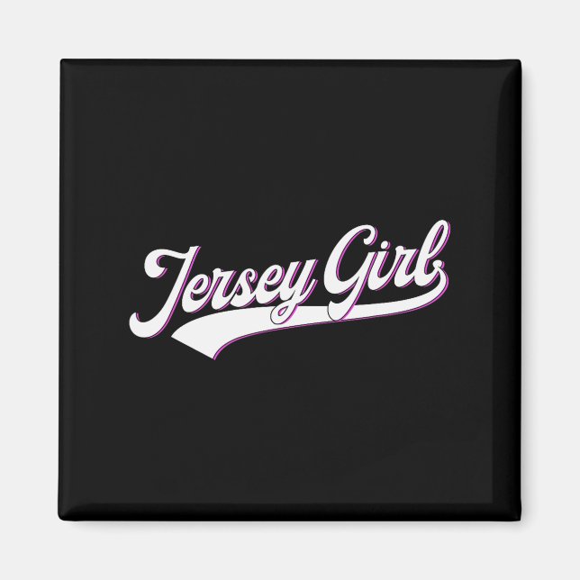 New Jersey State Usa Jersey Girl For Girls, Women  Magnet (Front)